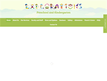 Tablet Screenshot of explorationspreschool.org